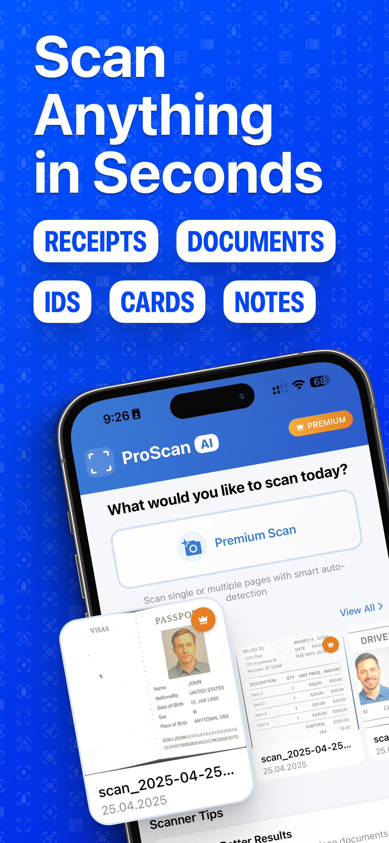 ProScan AI app